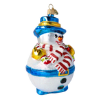 Jovial Cerulean Gentleman | Hand-Painted Glass Ornament | Blubom 2020-393