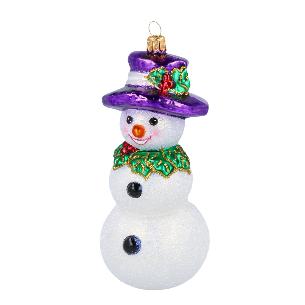 Noble Winter Diplomat | Hand-Painted Glass Ornament | Blubom 2020-395