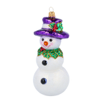 Noble Winter Diplomat | Hand-Painted Glass Ornament | Blubom 2020-395