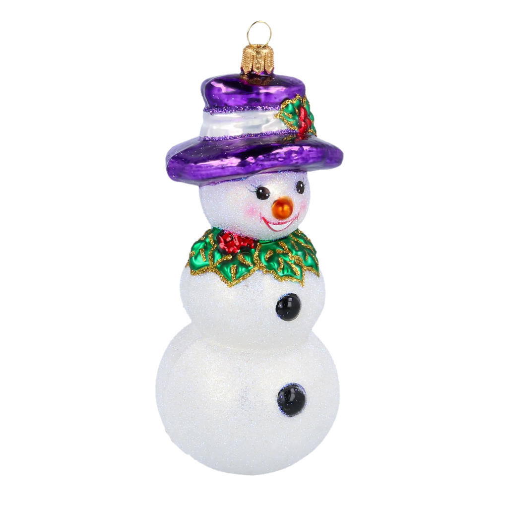 Noble Winter Diplomat | Hand-Painted Glass Ornament | Blubom 2020-395