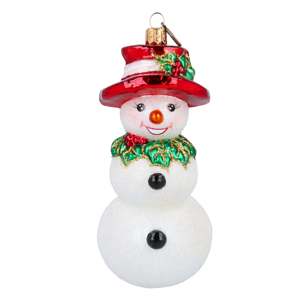 Jovial Holly Squire | Hand-Painted Glass Ornament | Blubom 2020-396