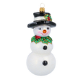 Load image into Gallery viewer, Jolly Frosty Snowman .Handmade Glass Christmas ornament
