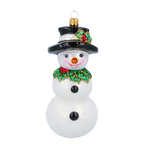 Gracious Holly Gentleman | Hand-Painted Glass Ornament | Blubom 2020-397