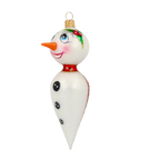 Mirthful Winter Envoy | Hand-Painted Glass Ornament | Blubom 2020-403