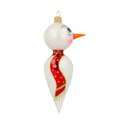 Load image into Gallery viewer, Frosty Cheer Handmade  Snowman Glass Christmas ornament 2020-403
