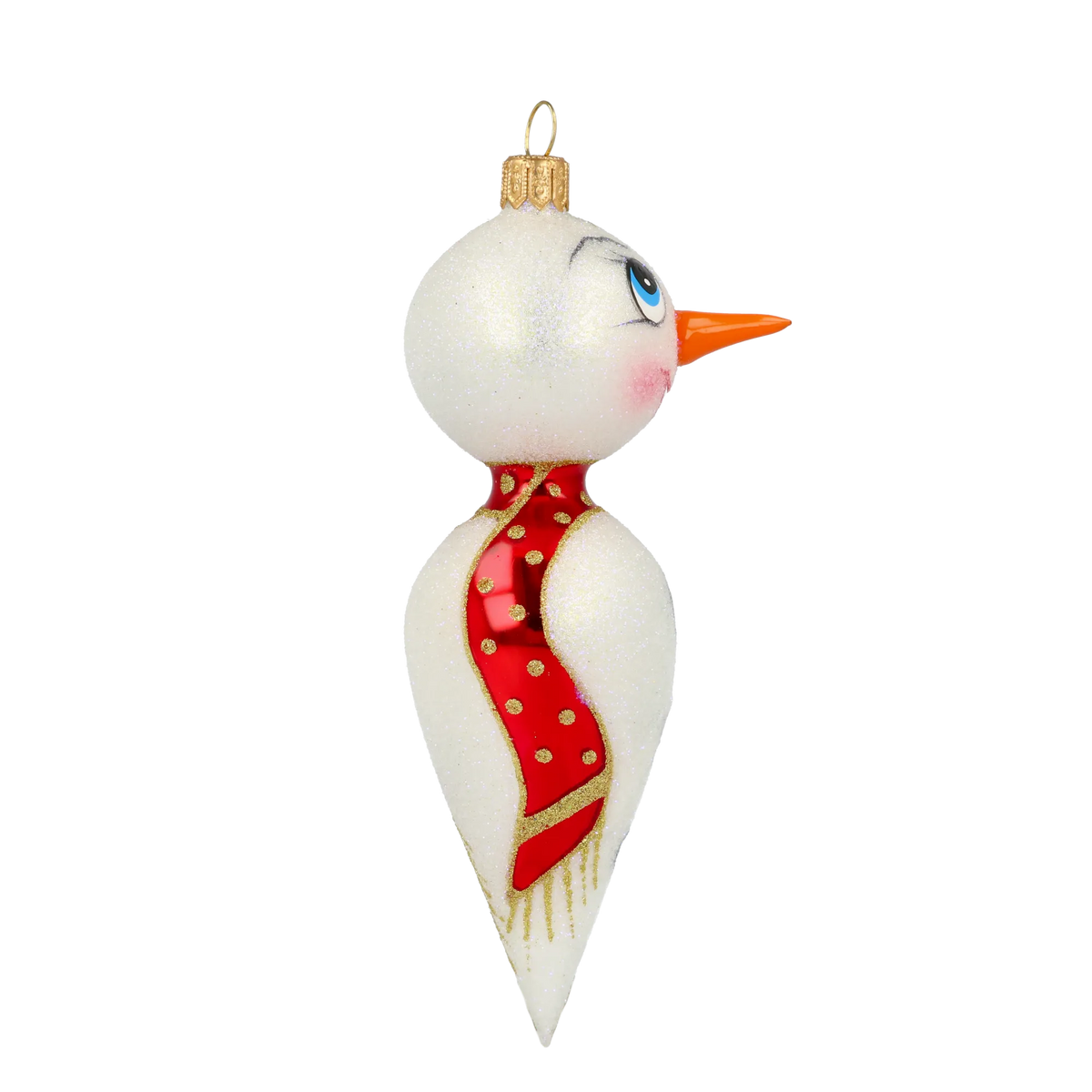 Mirthful Winter Envoy | Hand-Painted Glass Ornament | Blubom 2020-403