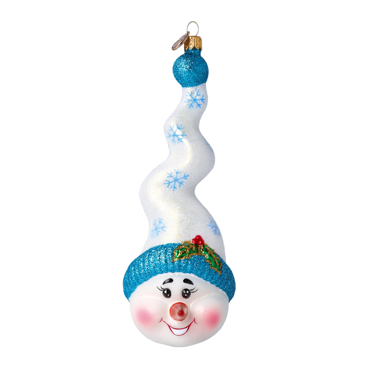 Jovial Arctic Ascent | Hand-Painted Glass Ornament | Blubom 2020-405