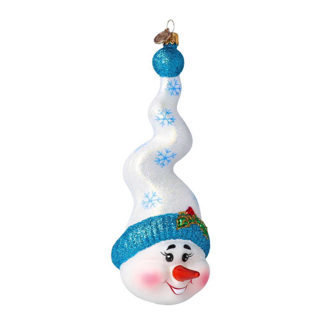 Jovial Arctic Ascent | Hand-Painted Glass Ornament | Blubom 2020-405