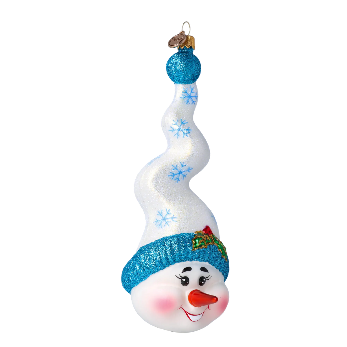 Jovial Arctic Ascent | Hand-Painted Glass Ornament | Blubom 2020-405
