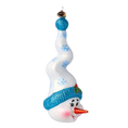 Load image into Gallery viewer, Mr. Frosty Twirl Handmade Glass Christmas ornament Snowman 2020-405
