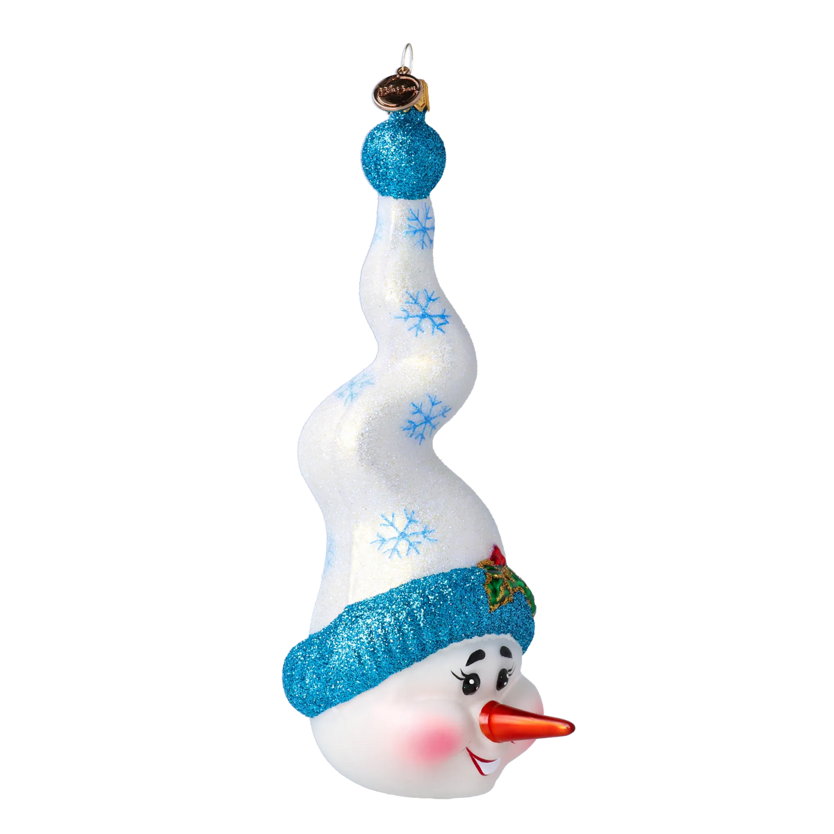 Jovial Arctic Ascent | Hand-Painted Glass Ornament | Blubom 2020-405