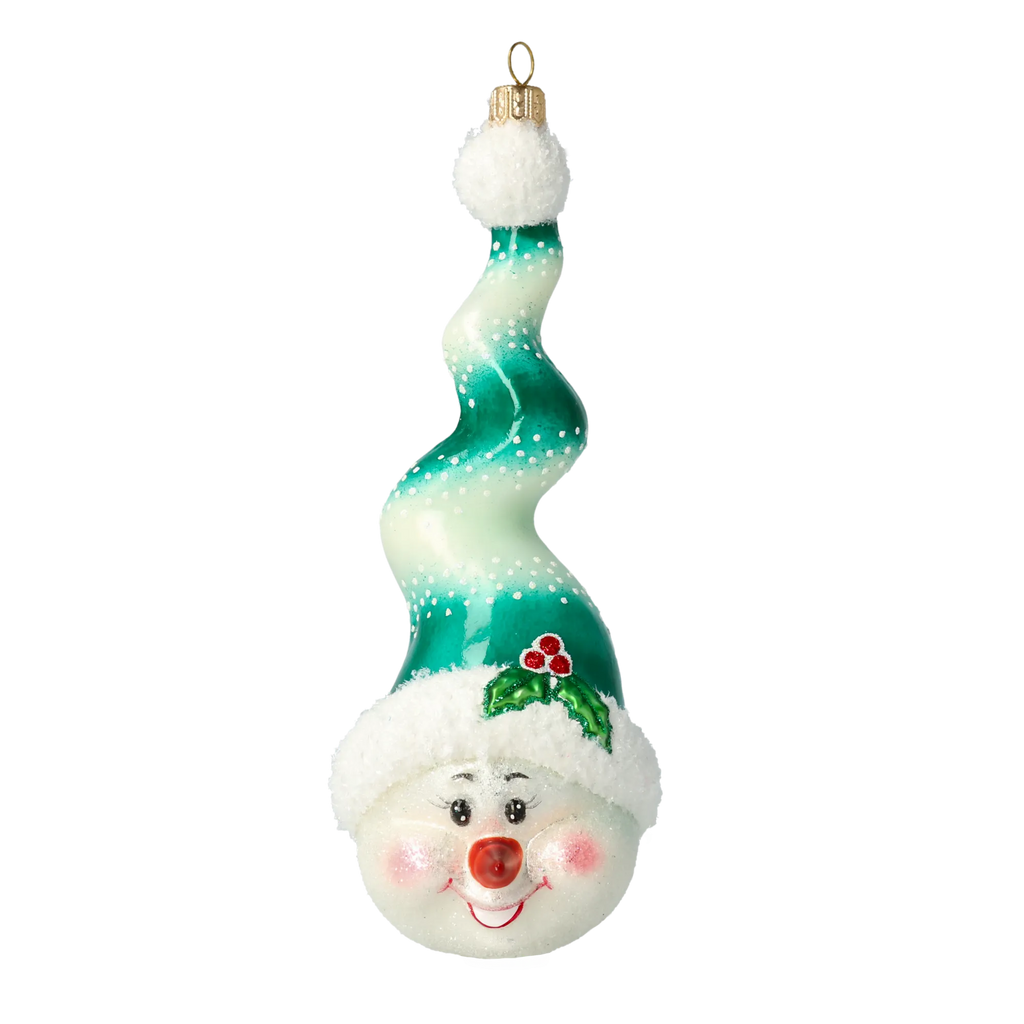 Jovial Verdant Sprite | Hand-Painted Glass Ornament | Blubom 2020-409