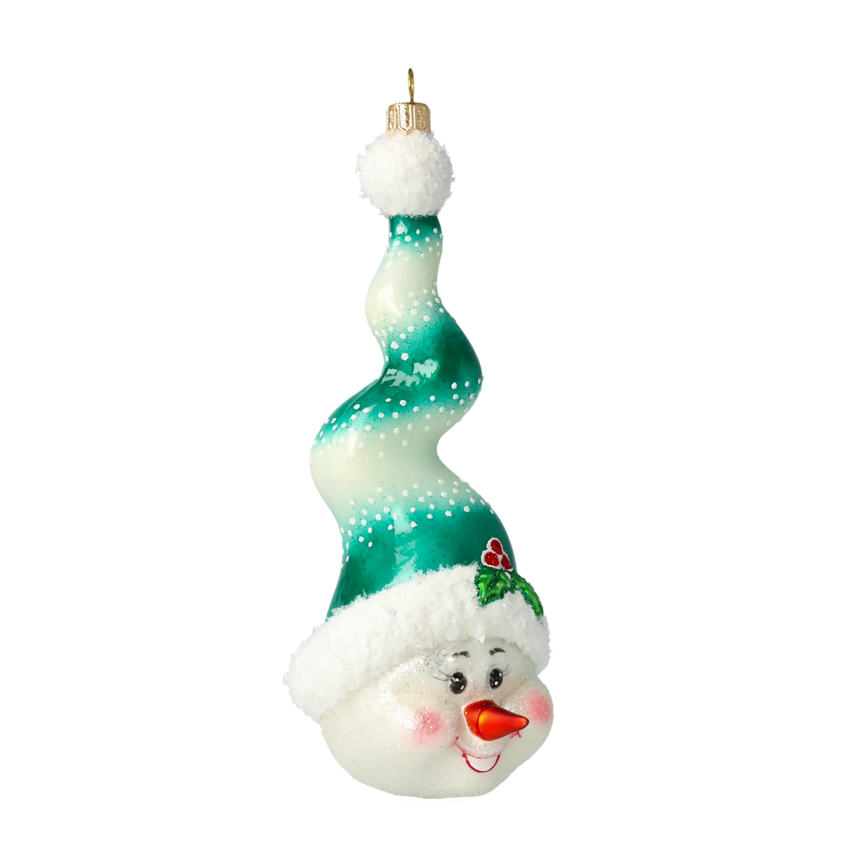 Jovial Verdant Sprite | Hand-Painted Glass Ornament | Blubom 2020-409