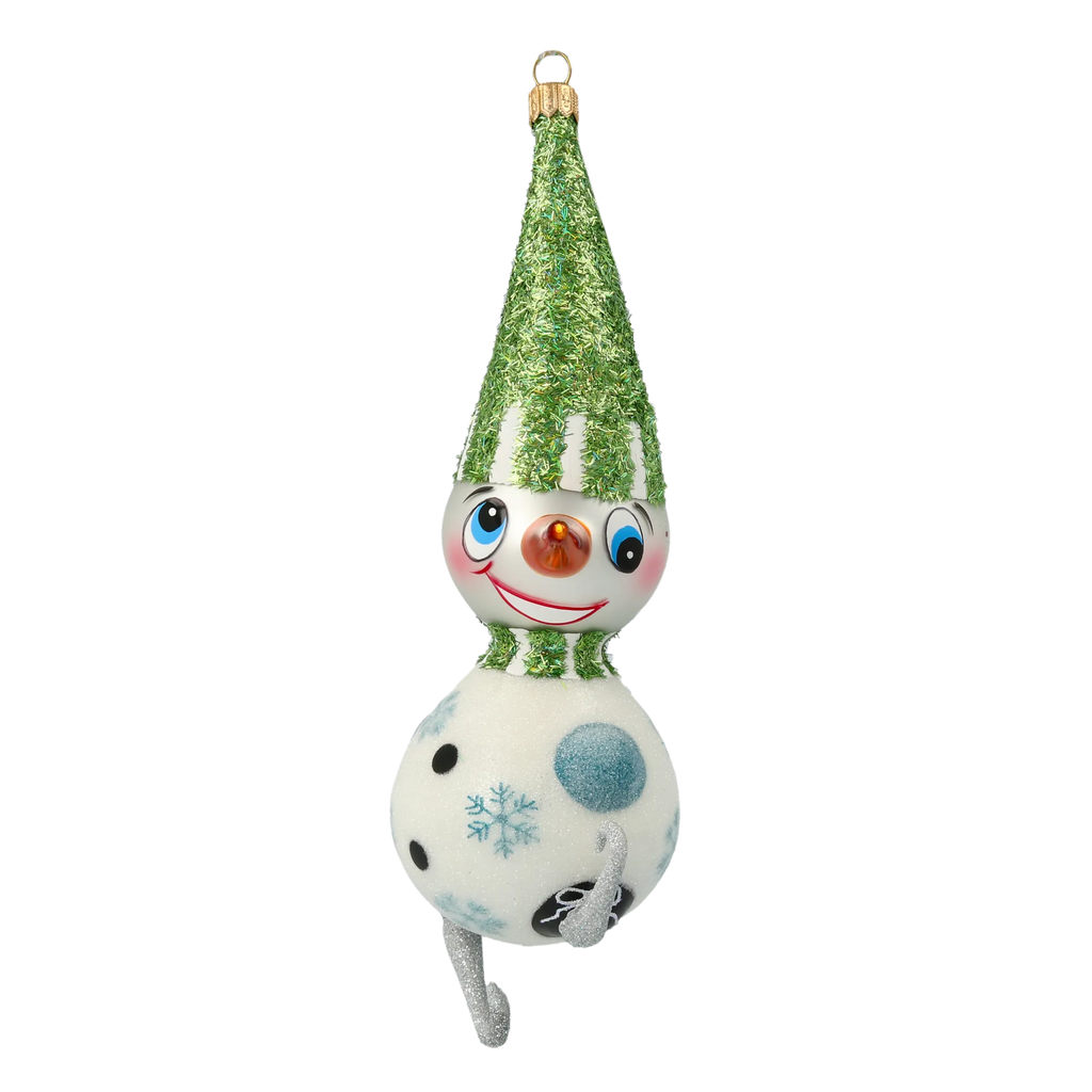 Mirthful Frost Voyager | Hand-Painted Glass Ornament | Blubom 2020-411