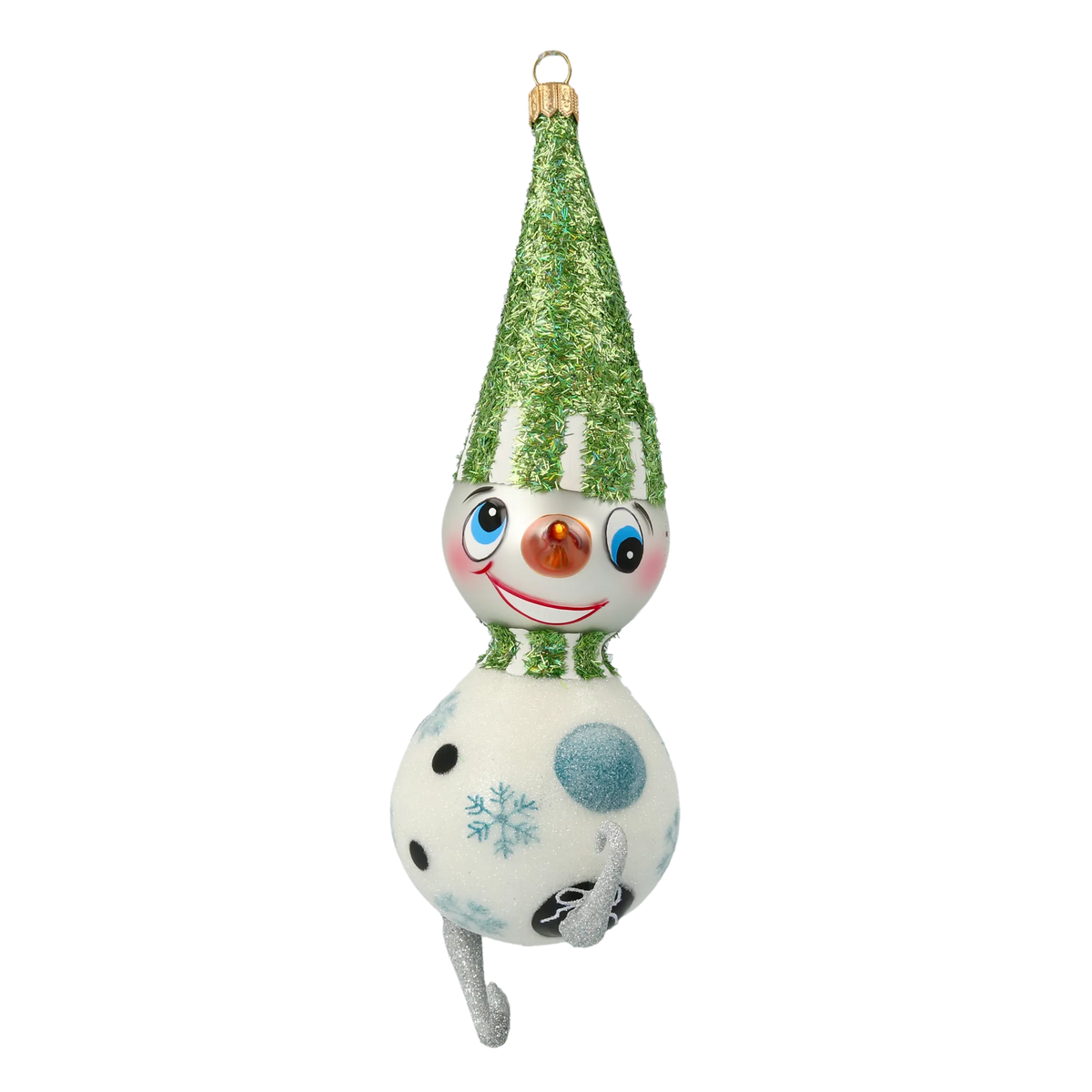 Mirthful Frost Voyager | Hand-Painted Glass Ornament | Blubom 2020-411
