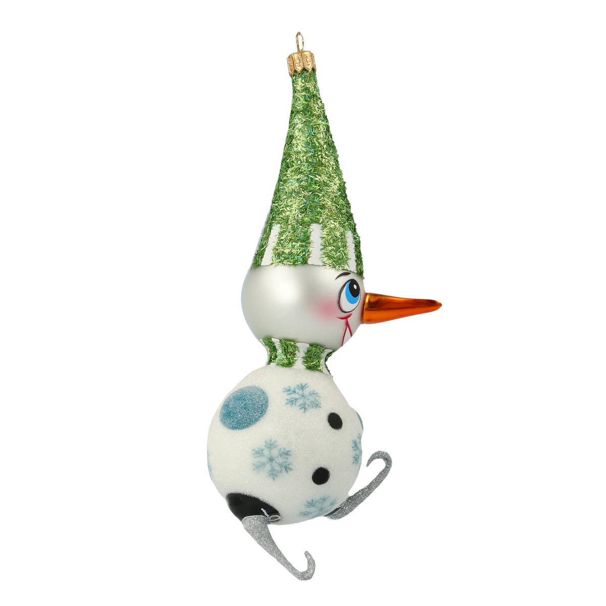 Mirthful Frost Voyager | Hand-Painted Glass Ornament | Blubom 2020-411