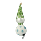 Mirthful Frost Voyager | Hand-Painted Glass Ornament | Blubom 2020-411