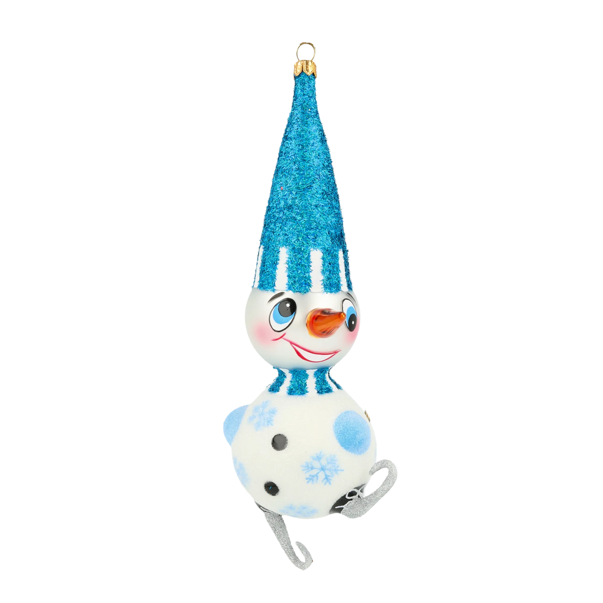 Mirthful Frost Glider | Hand-Painted Glass Ornament | Blubom 2020-412