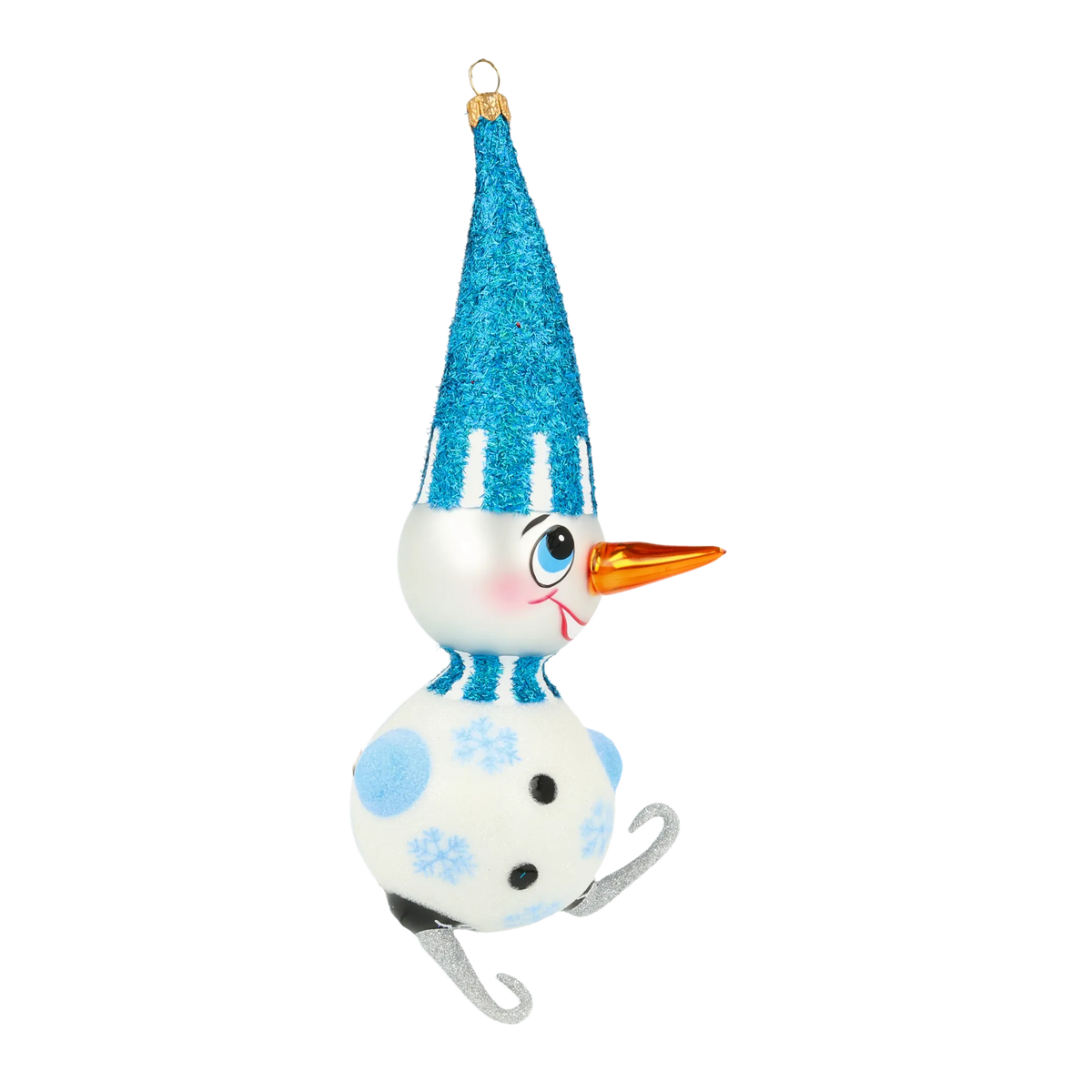 Mirthful Frost Glider | Hand-Painted Glass Ornament | Blubom 2020-412