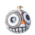 Load image into Gallery viewer, Mexican Snowman Charm. Handmade Glass Christmas ornament. 2020-414
