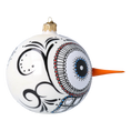 Load image into Gallery viewer, Mexican Snowman Charm. Handmade Glass Christmas ornament. 2020-414
