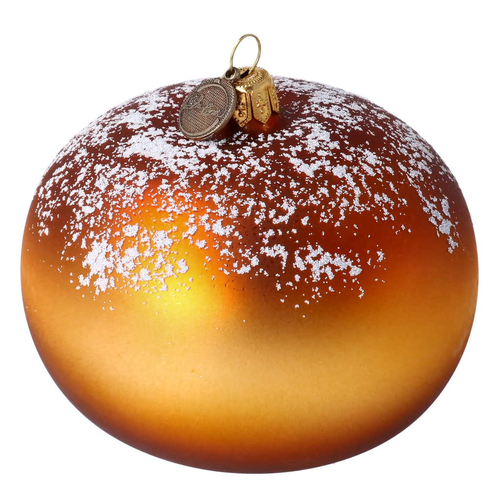 Honeyed Winter Rime | Hand-Painted Glass Ornament | Blubom 2020-444