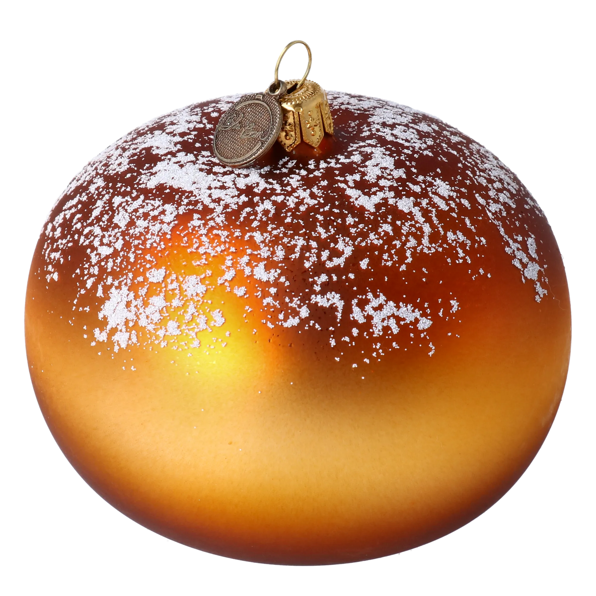 Honeyed Winter Rime | Hand-Painted Glass Ornament | Blubom 2020-444