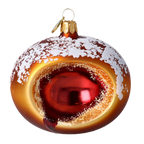 Copper Hearth Silence | Hand-Painted Glass Ornament | Blubom 2020-445