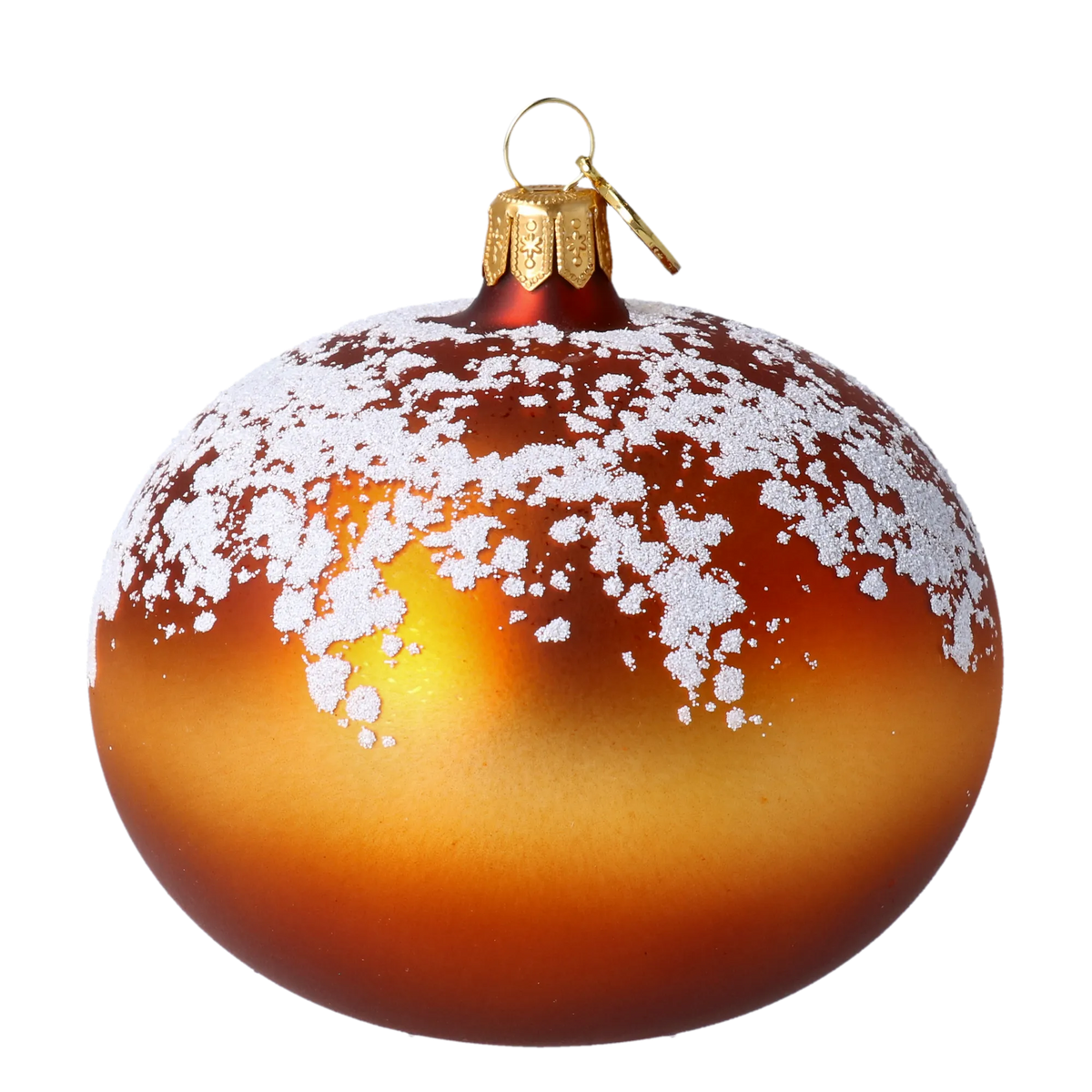 Copper Hearth Silence | Hand-Painted Glass Ornament | Blubom 2020-445