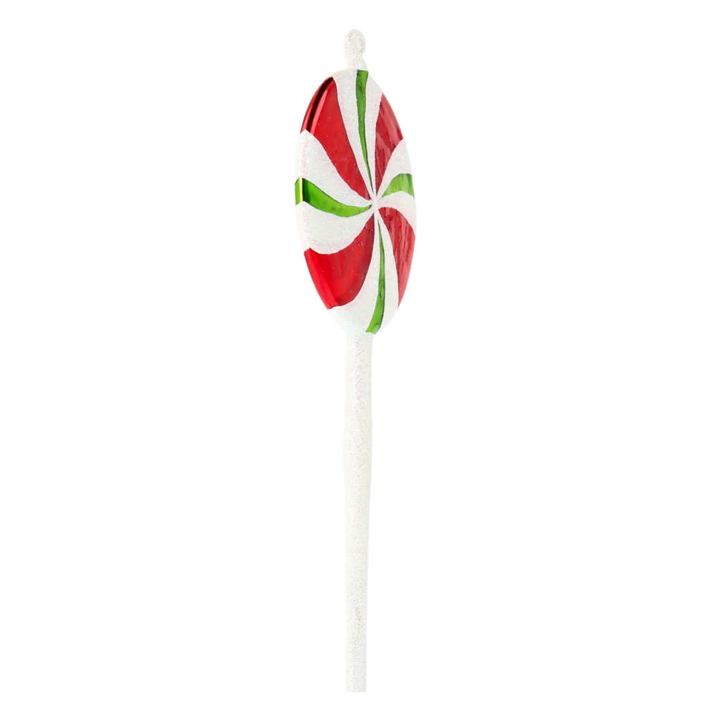 Jubilant Sugar Carousel | Hand-Painted Glass Ornament | Blubom 2020-447