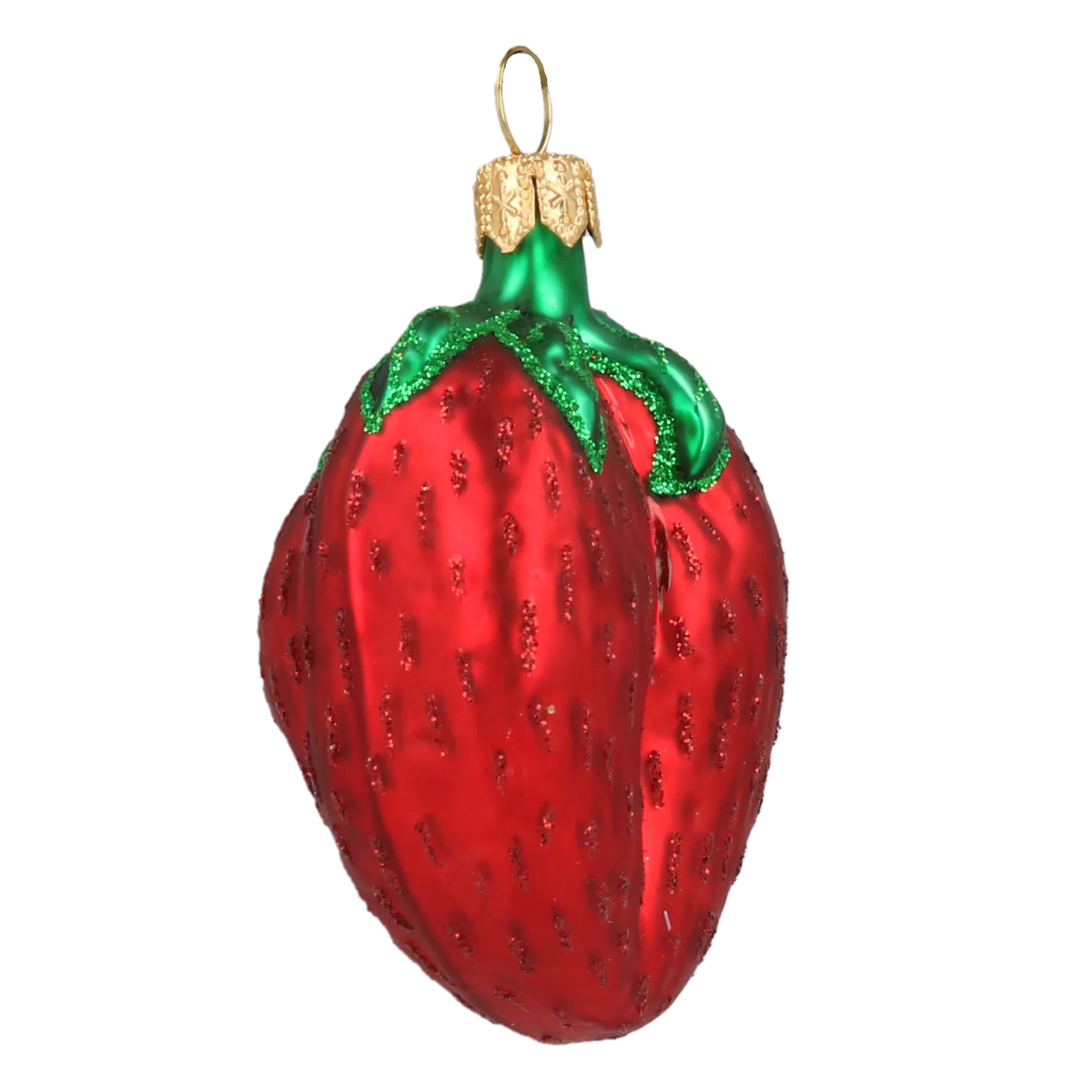 Ripened Berry Heart | Hand-Painted Glass Ornament | Blubom 2020-460