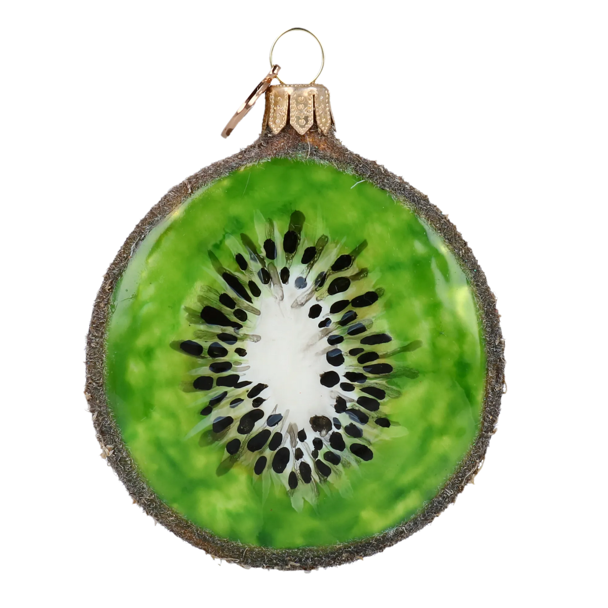 Verdant Solar Rhythm | Hand-Painted Glass Ornament | Blubom 2020-464