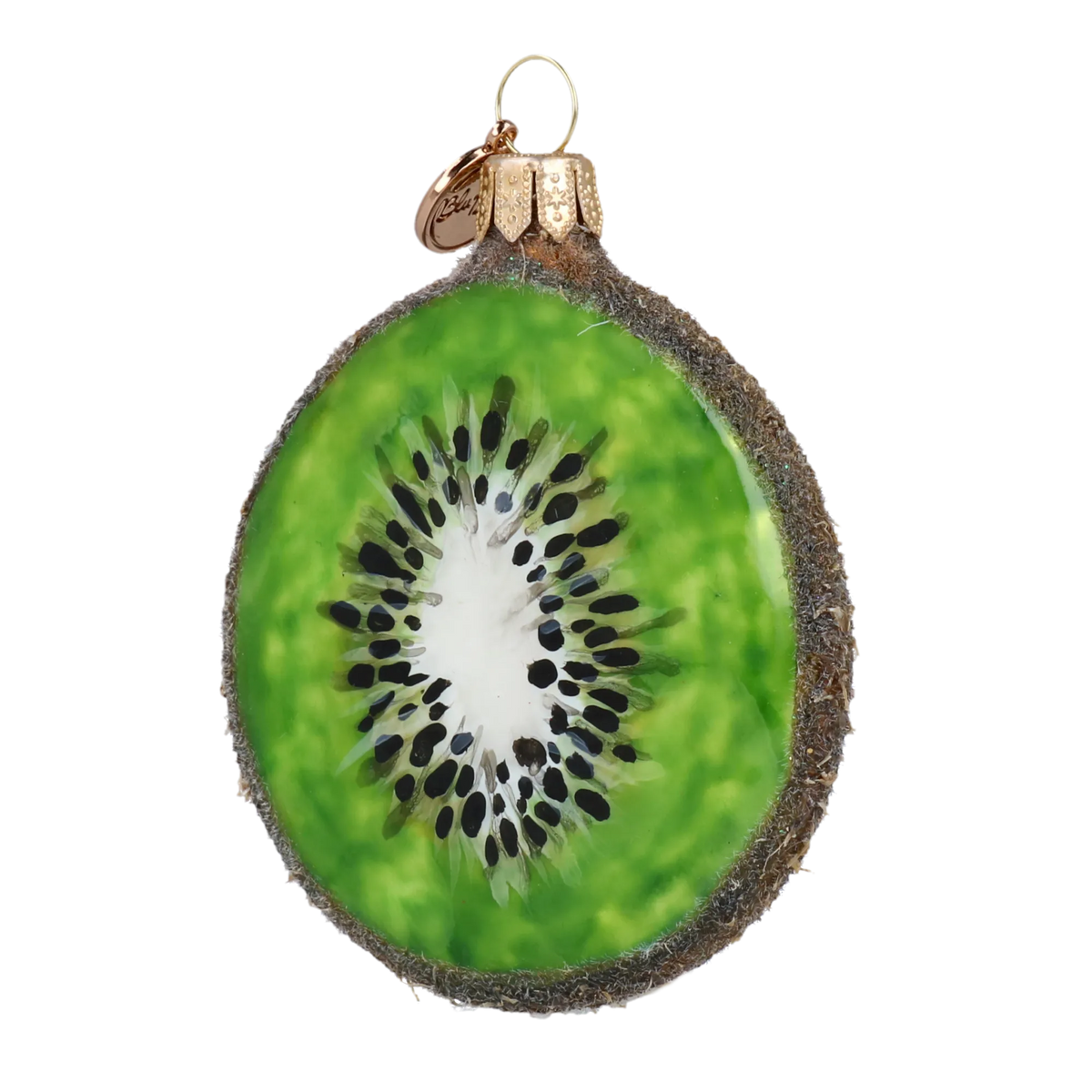 Verdant Solar Rhythm | Hand-Painted Glass Ornament | Blubom 2020-464