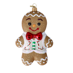 Charming Gingerbread Man in Ivory