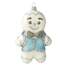 Charming Gingerbread Man in Ice Blue