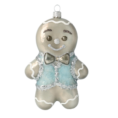 Charming Gingerbread Man in Pewter