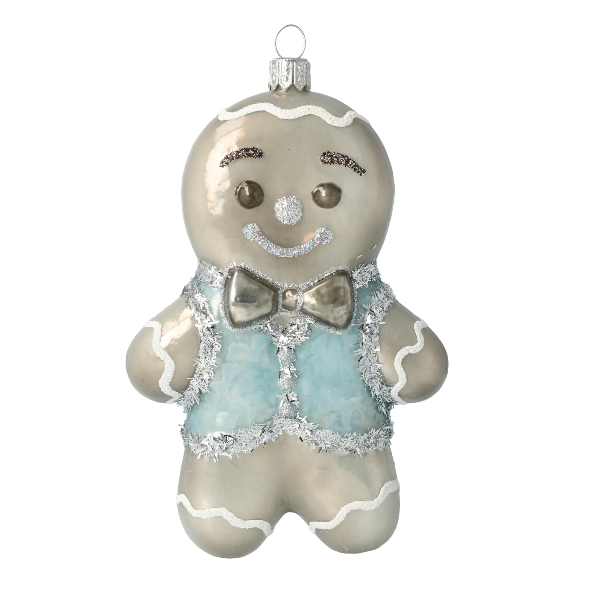 Dapper Frost Guest | Hand-Painted Glass Ornament | Blubom 2020-467