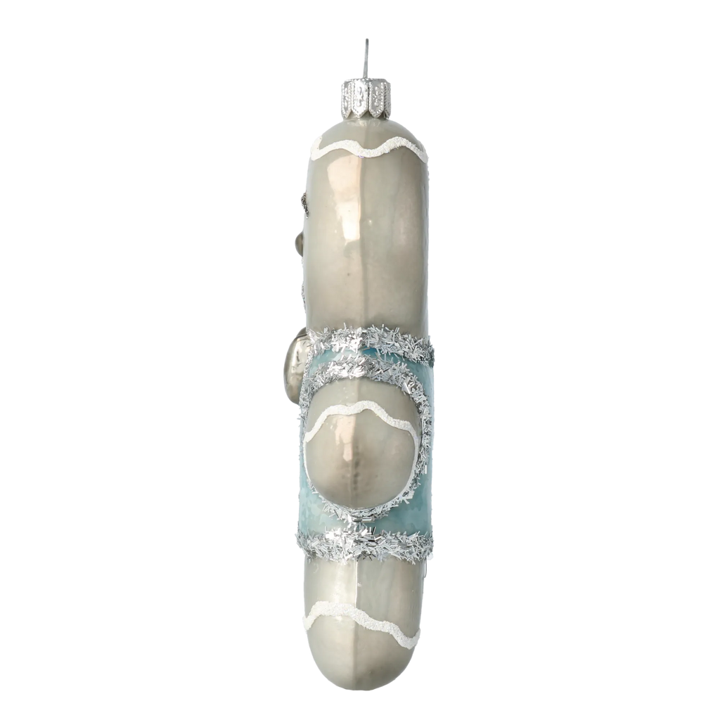 Dapper Frost Guest | Hand-Painted Glass Ornament | Blubom 2020-467