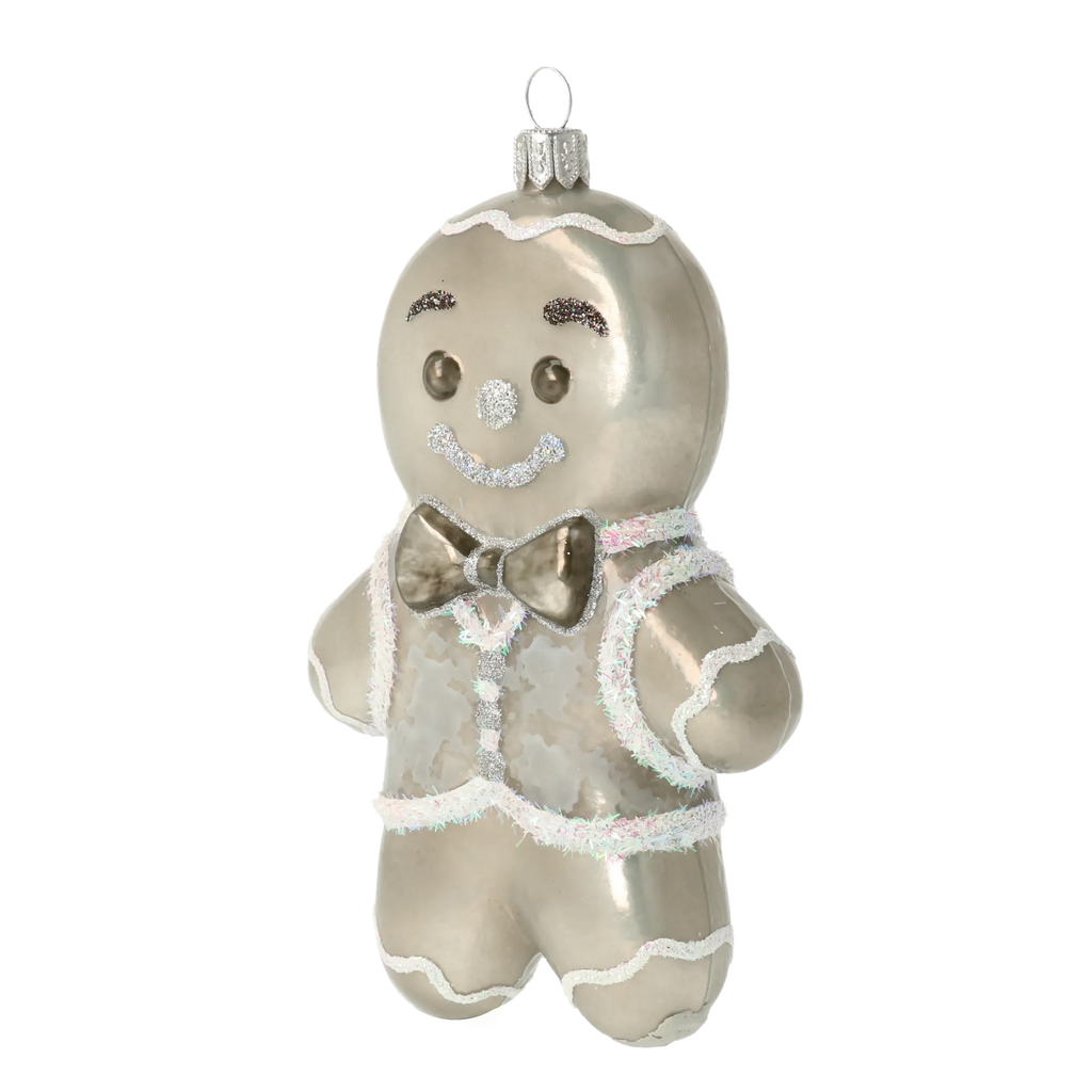 Dapper Spice Bow Tie | Hand-Painted Glass Ornament | Blubom 2020-468