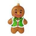 Dapper Hearth Guest | Hand-Painted Glass Ornament | Blubom 2020-471