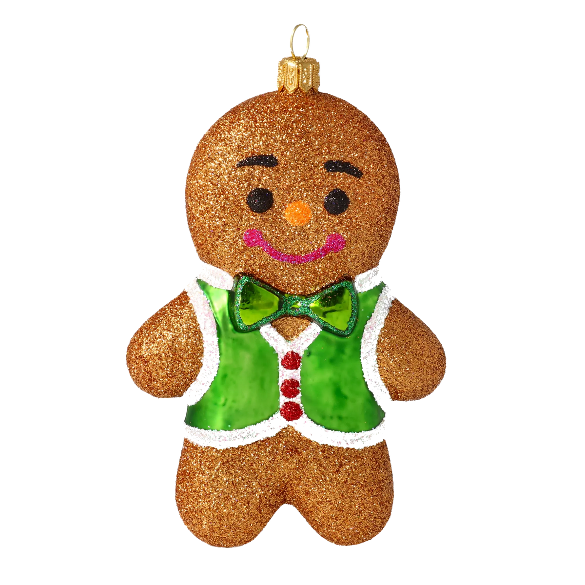 Dapper Hearth Guest | Hand-Painted Glass Ornament | Blubom 2020-471