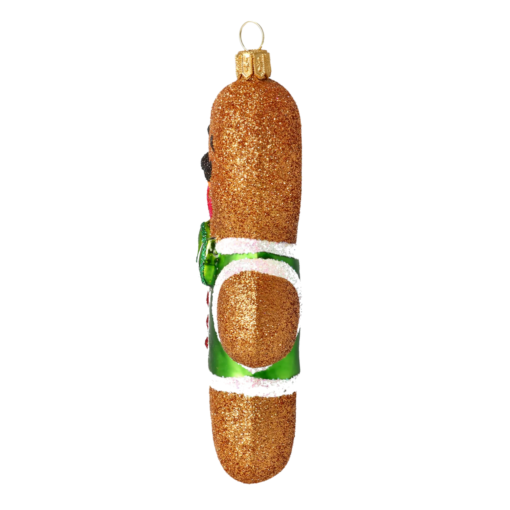 Dapper Hearth Guest | Hand-Painted Glass Ornament | Blubom 2020-471
