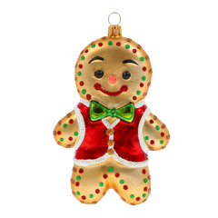 Charming Gingerbread Man in Scarlet