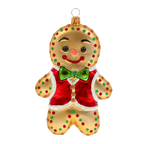 Cordial Crimson Courtier | Hand-Painted Glass Ornament | Blubom 2020-472