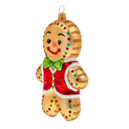 Cordial Crimson Courtier | Hand-Painted Glass Ornament | Blubom 2020-472