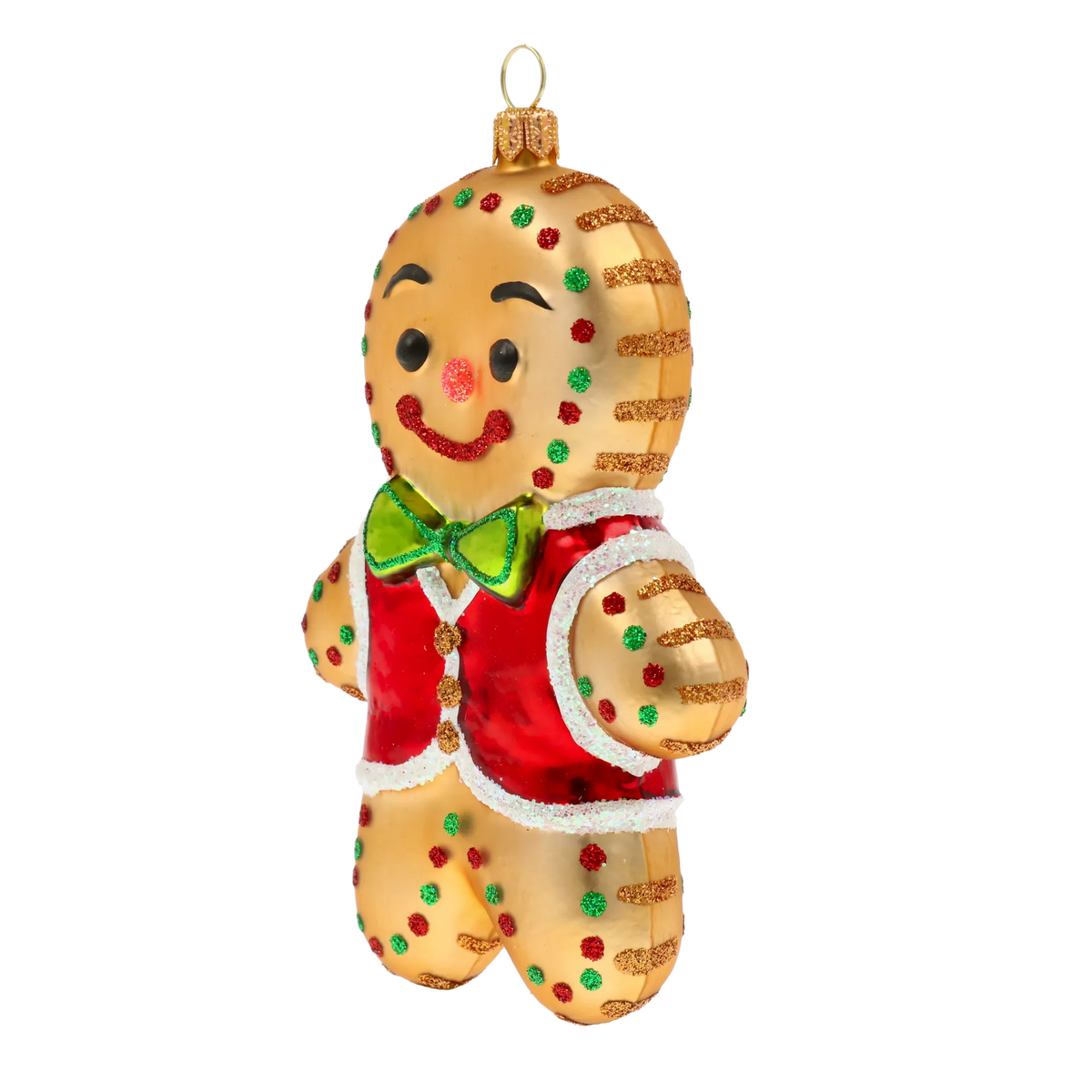 Cordial Crimson Courtier | Hand-Painted Glass Ornament | Blubom 2020-472
