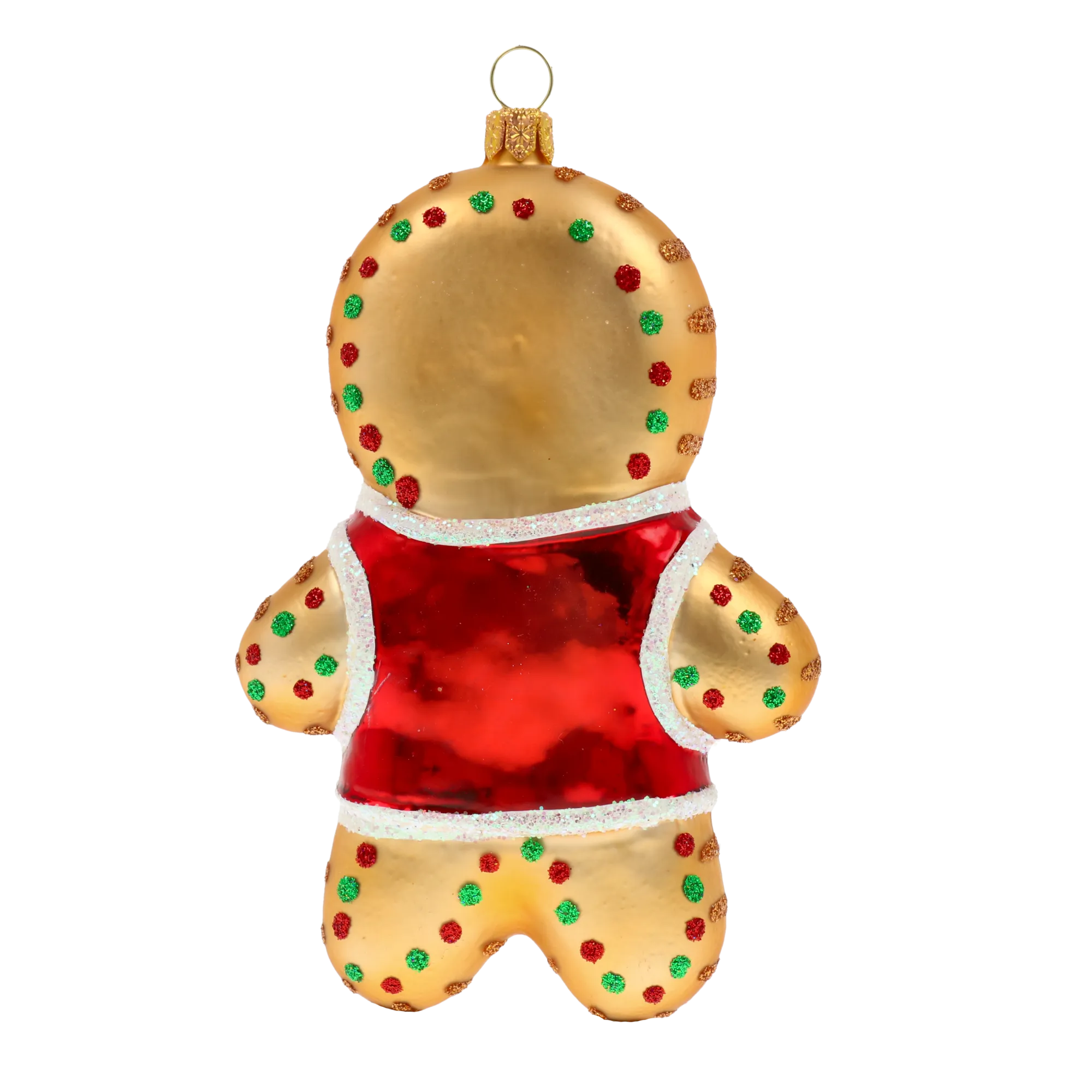 Cordial Crimson Courtier | Hand-Painted Glass Ornament | Blubom 2020-472