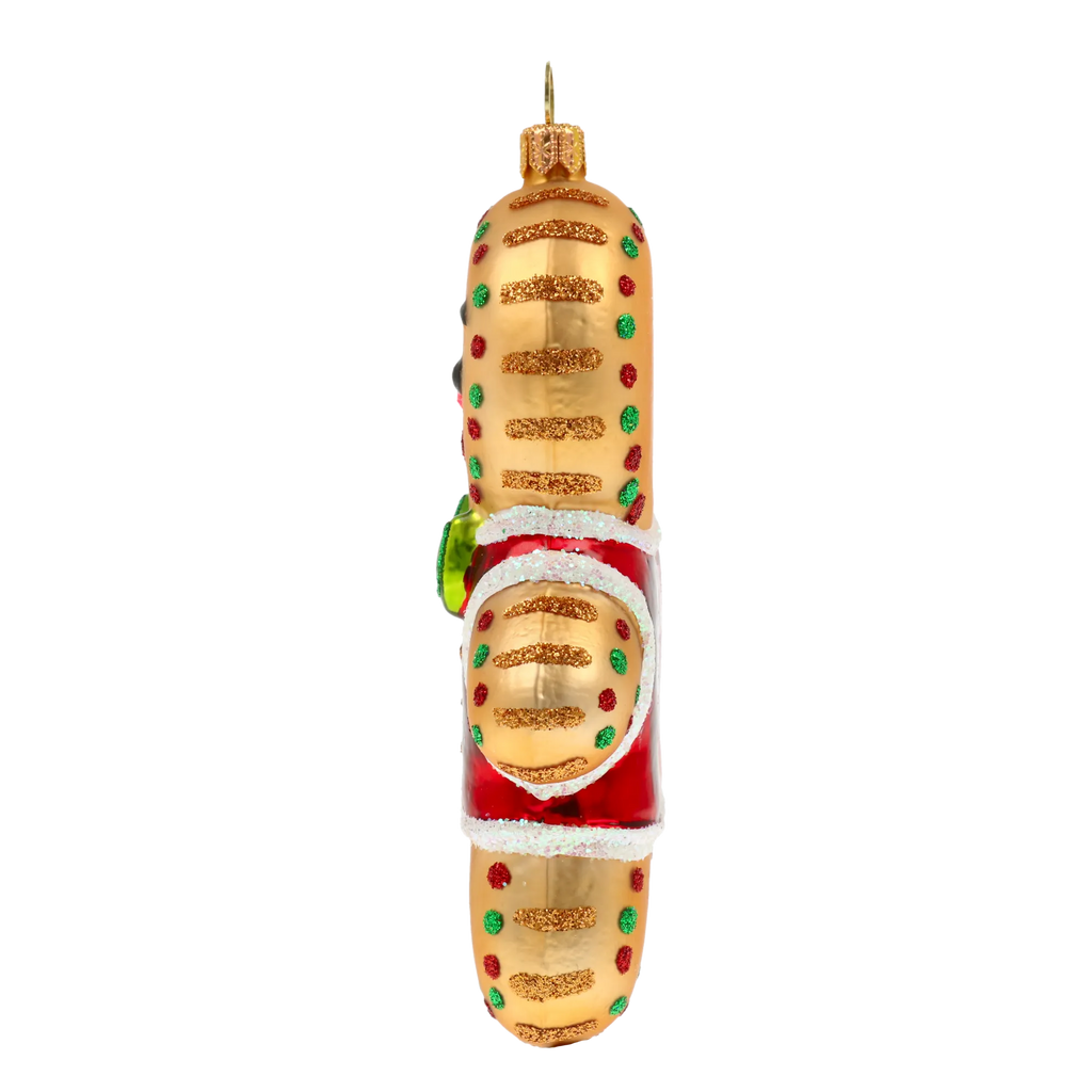 Cordial Crimson Courtier | Hand-Painted Glass Ornament | Blubom 2020-472
