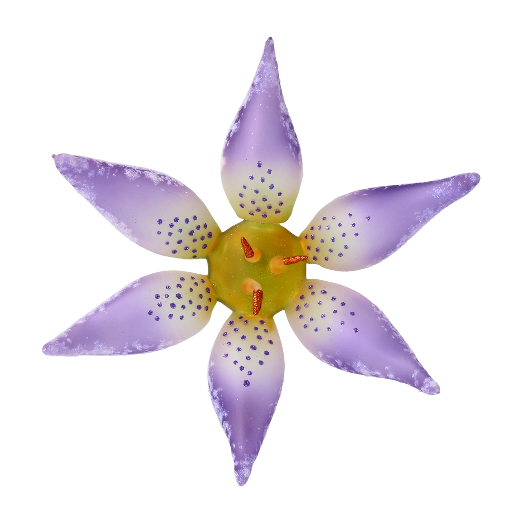 Speckled Twilight Bloom | Hand-Painted Glass Ornament | Blubom 2020-490