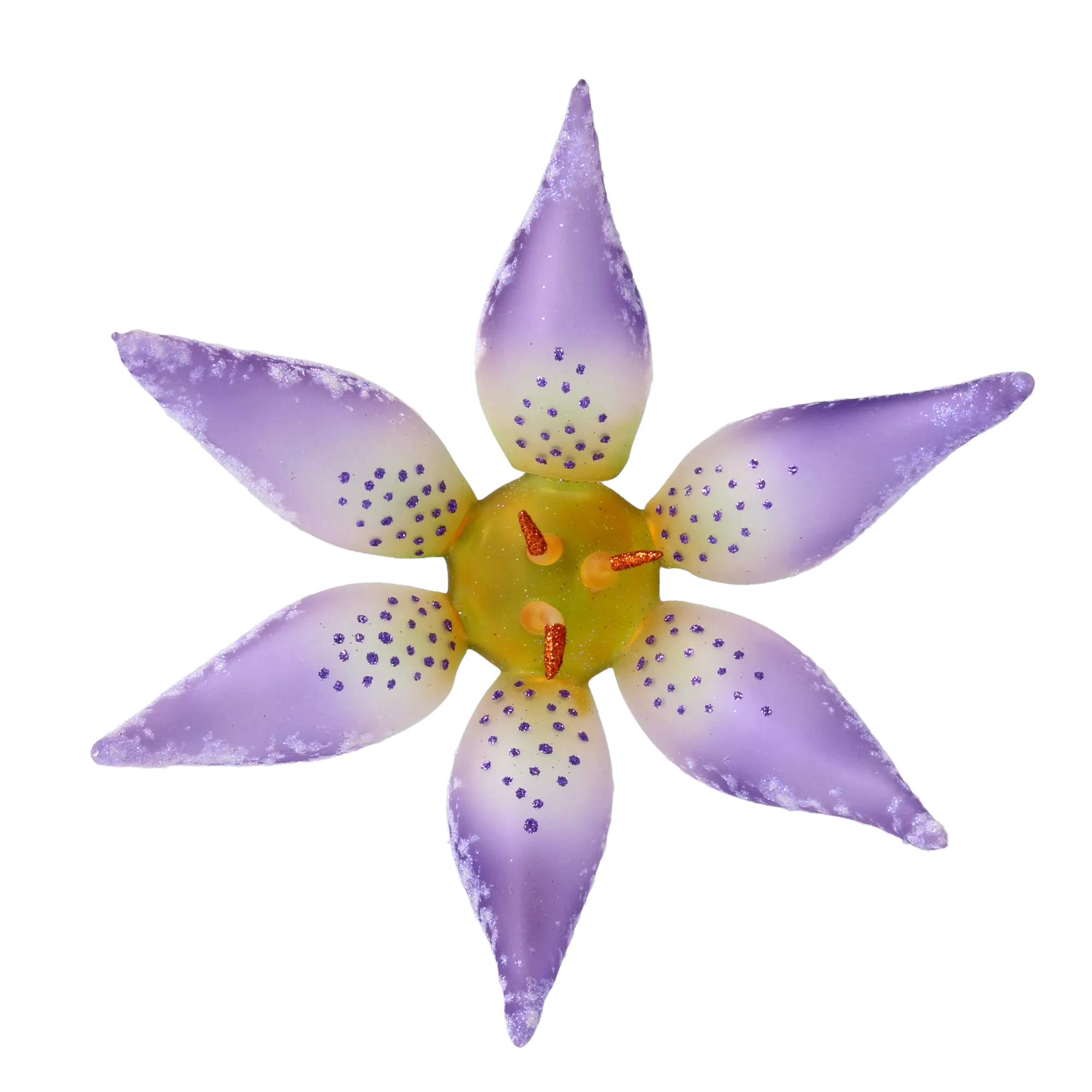 Speckled Twilight Bloom | Hand-Painted Glass Ornament | Blubom 2020-490